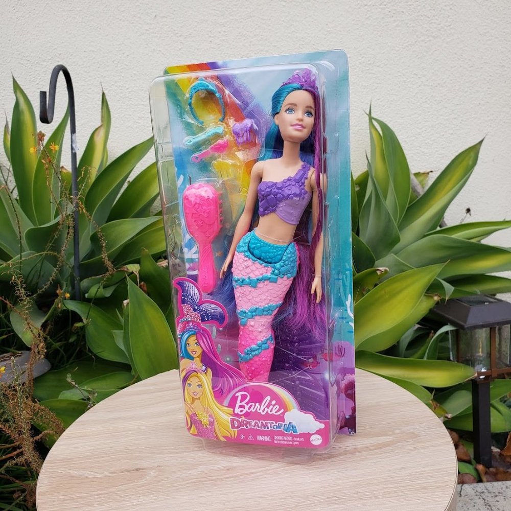 NEW Barbie Dreamtopia Mermaid Doll purple hair Birthday gift stocking stuffer - Picture 4 of 14